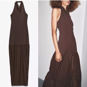 ZARA NWT maxi halter dress